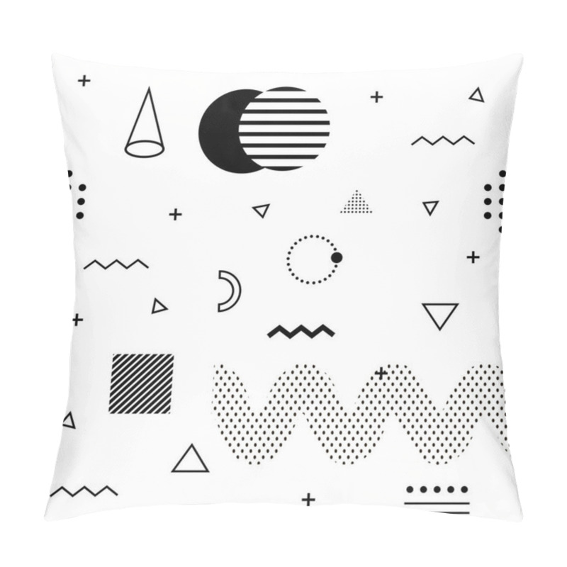 Personality  Memphis Background. Abstract Pattern Fashion 80-90s. Pillow Covers