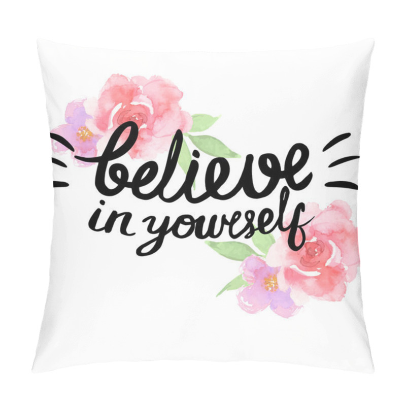 Personality  Letters Texture Believ In Yourself Pillow Covers