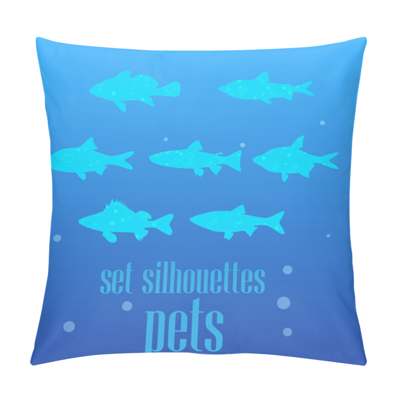 Personality  Set Silhouettes Pets. Pillow Covers