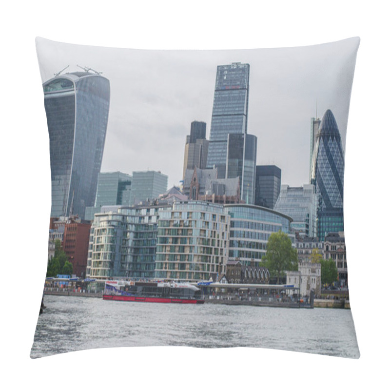 Personality  Busy London Street In London United Kingdom UK. Pillow Covers