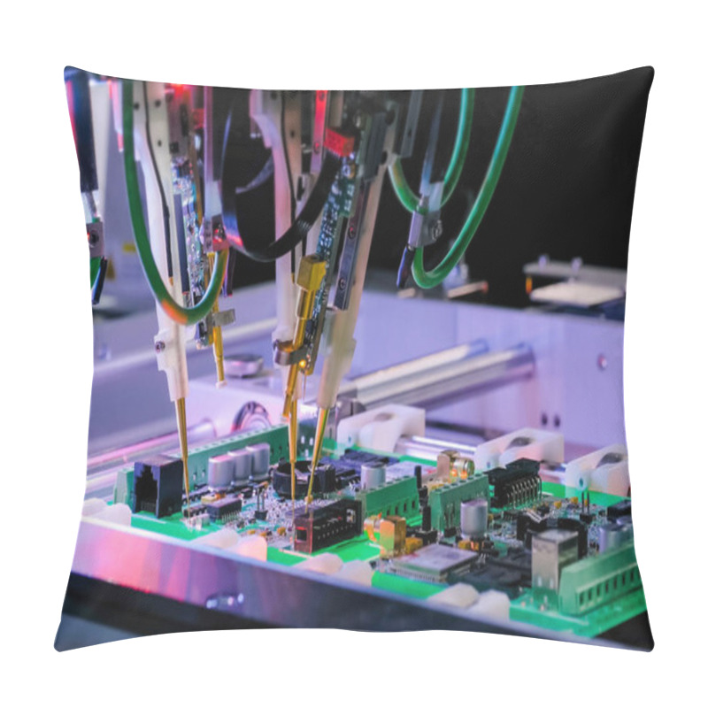 Personality  Flying Probe Test At Factory - Quality Testing Of Printed Circuit Boards Pillow Covers