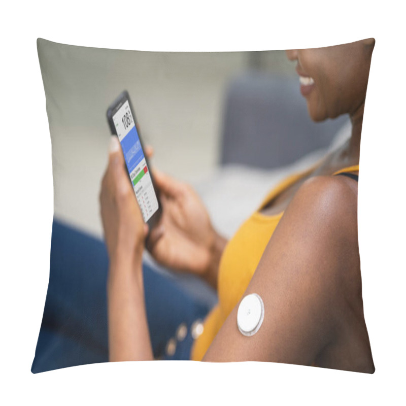 Personality  Continuous Glucose Monitor Blood Sugar Test Smart Phone App Pillow Covers