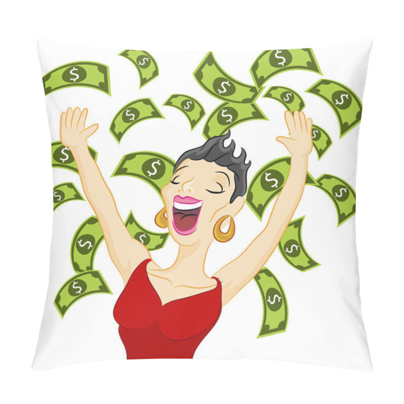 Personality  Cash Girl Pillow Covers