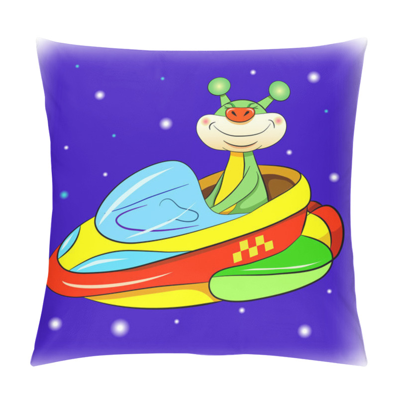 Personality  Cartoon Cheerful Martian Pillow Covers