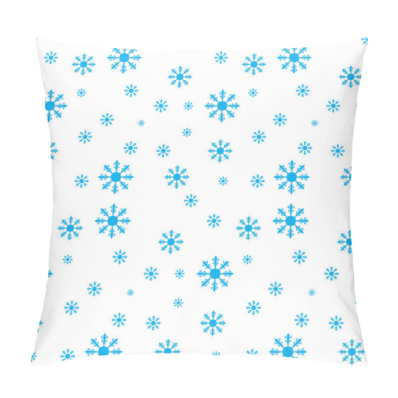 Personality  Snowflake Christmas And New Year Seamless Pattern Vector Illustration Pillow Covers