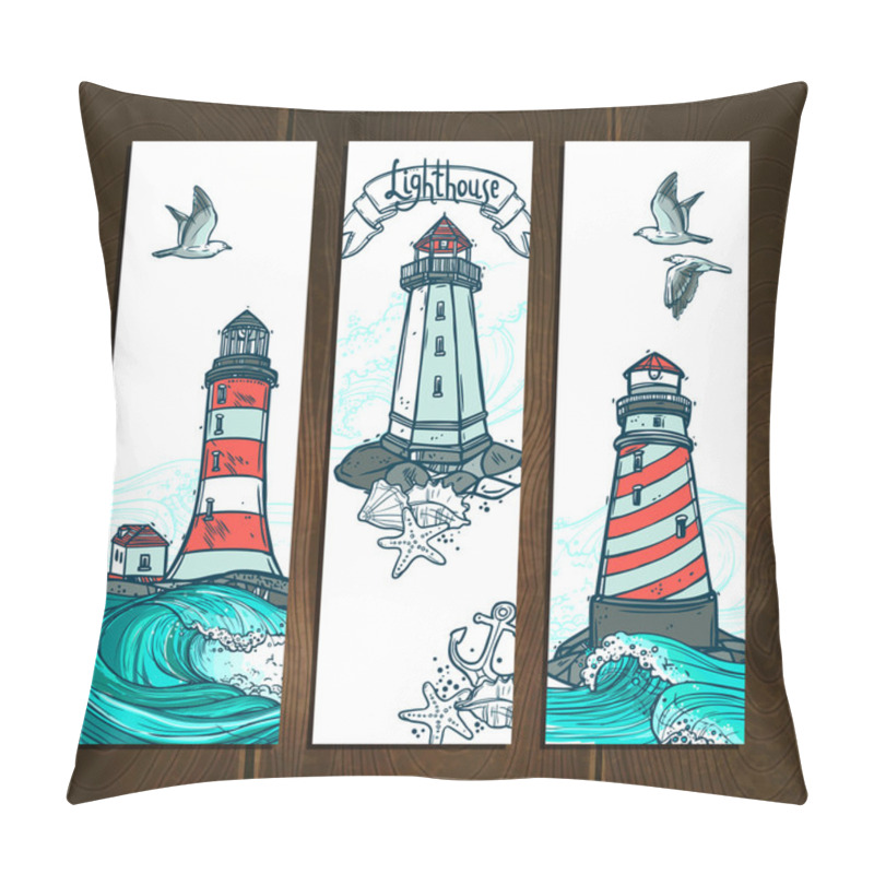 Personality  Lighthouse Banner Set Pillow Covers