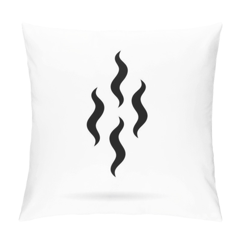 Personality  Hot Steam Vector Icon Pillow Covers