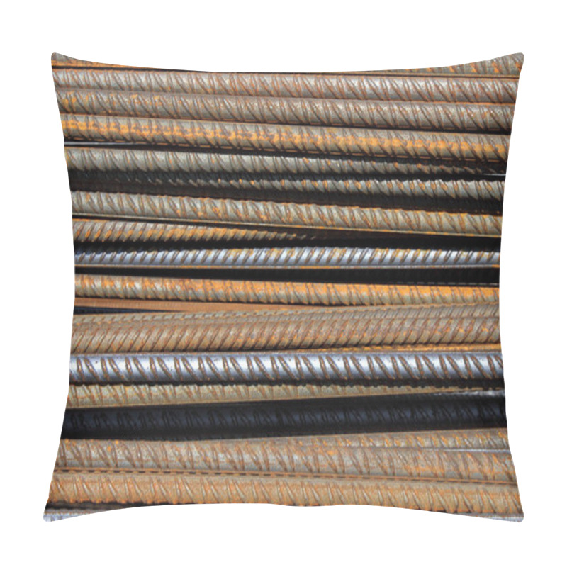 Personality  Steel Bars,metal Background Pillow Covers