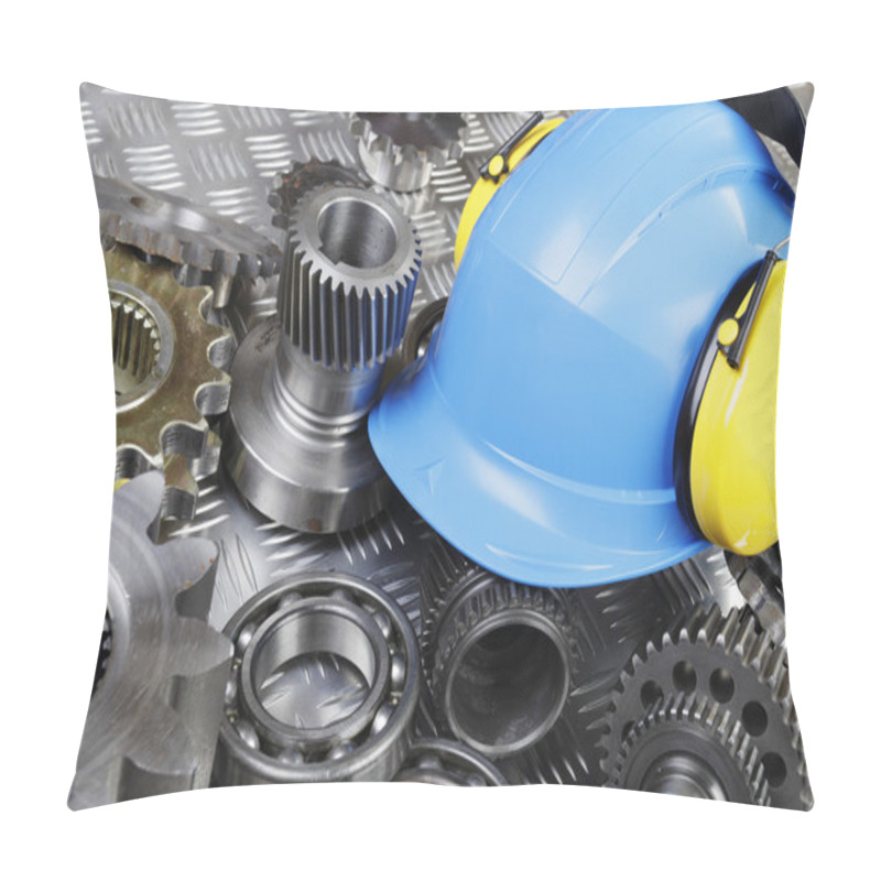 Personality  Hardhat, Engineering Parts, Gears And Cogs Pillow Covers