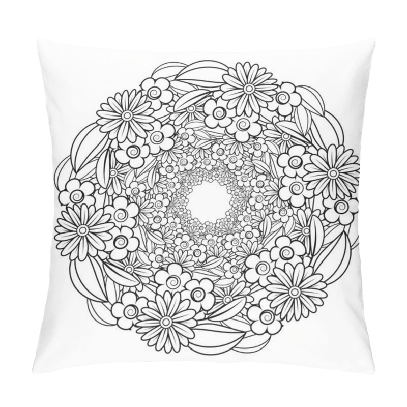 Personality  Floral Mandala Pattern Pillow Covers