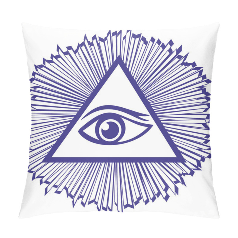 Personality  Eye Of Providence Or All Seeing Eye Of God - Famous Mason Symbol Pillow Covers