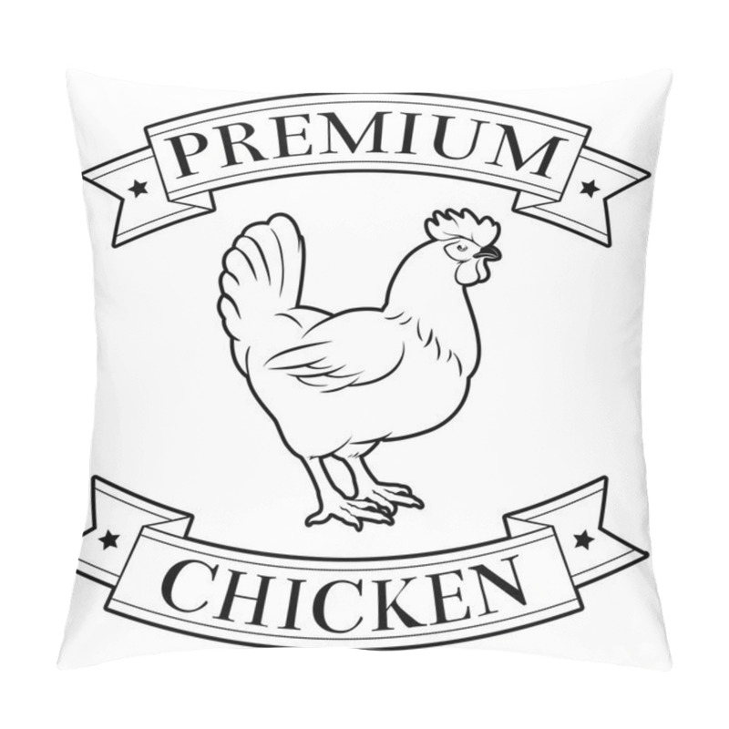 Personality  Premium Chicken Icon Pillow Covers