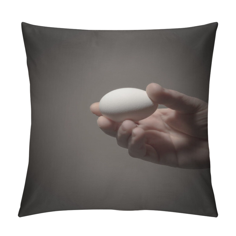 Personality  Hand Hold An White Egg Pillow Covers