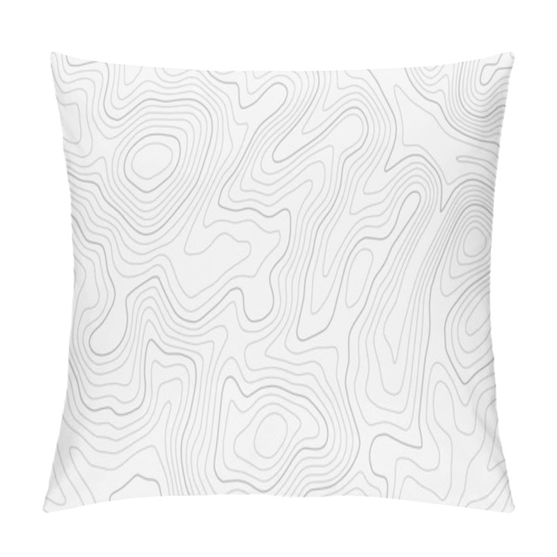 Personality  Topographic Line Contour Map Background, Geographic Grid Map Pillow Covers