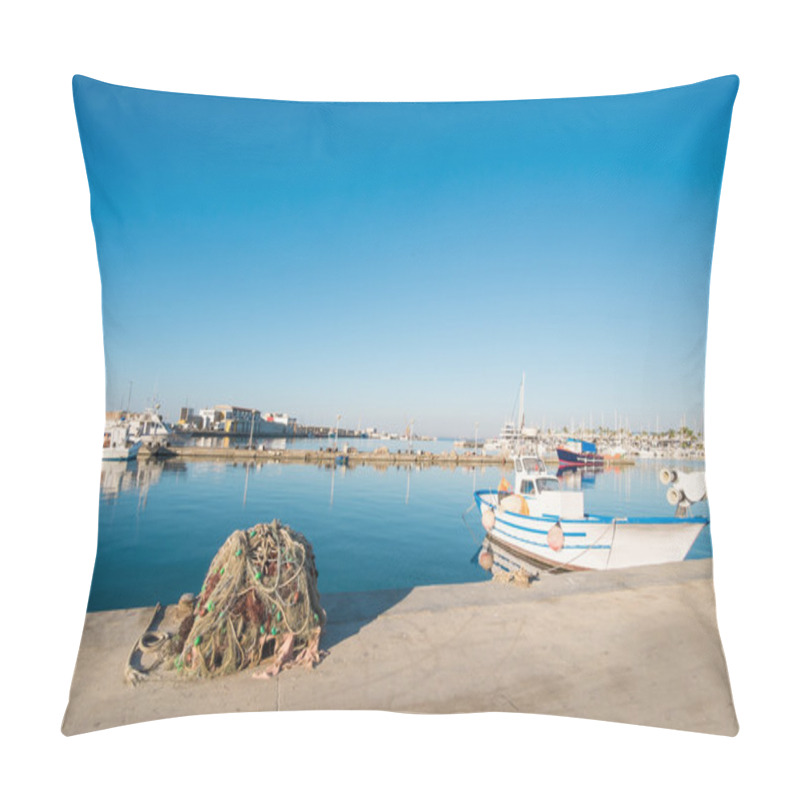 Personality  Santa Pola Harbor Pillow Covers