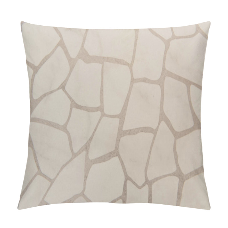 Personality  Background Of Light Grey, Polished Stone Flooring, Top View Pillow Covers