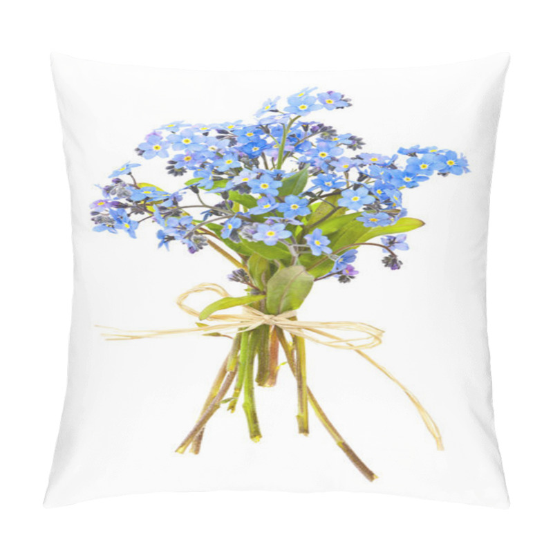 Personality  Bouquet Of Forget-me-nots Pillow Covers