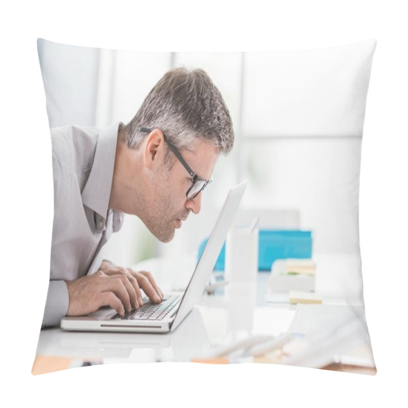 Personality  Workplace Vision Problems Pillow Covers