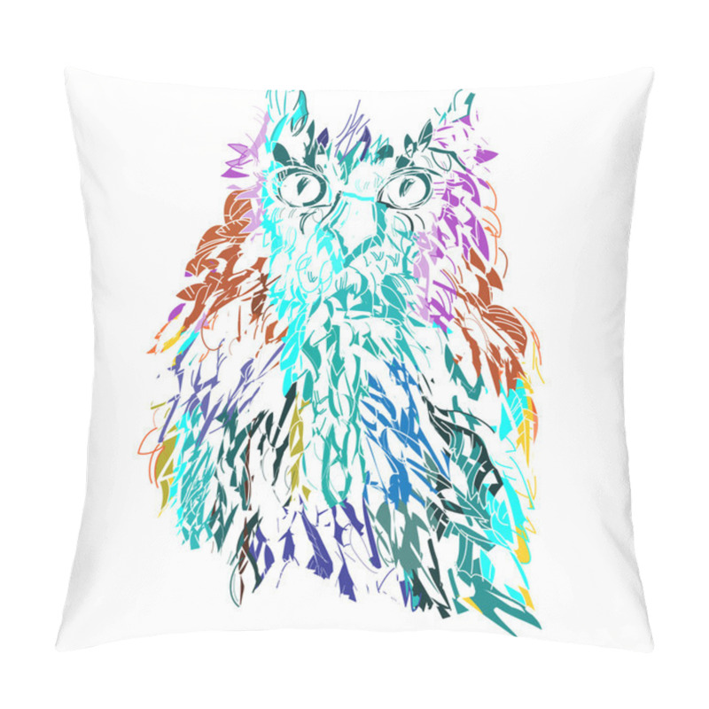 Personality  Cute Cartoon Owl Pillow Covers