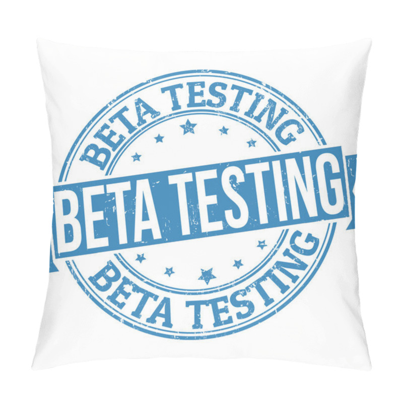 Personality  Beta Testing Stamp Pillow Covers