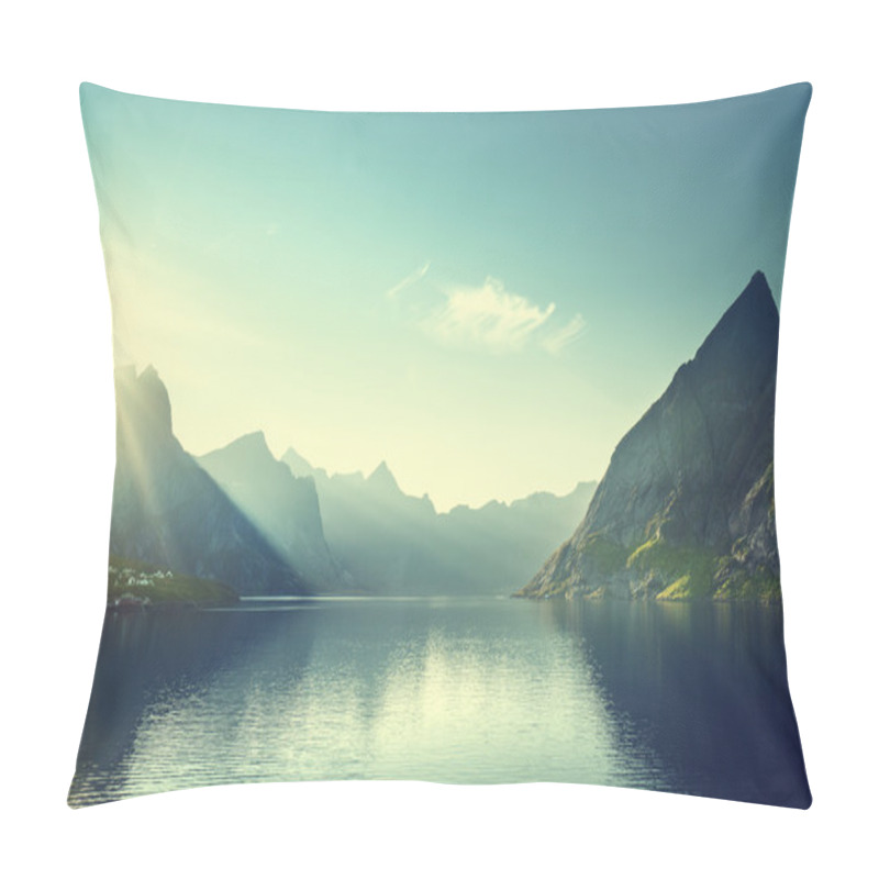 Personality  Sunset In Lofoten Islands, Norway Pillow Covers