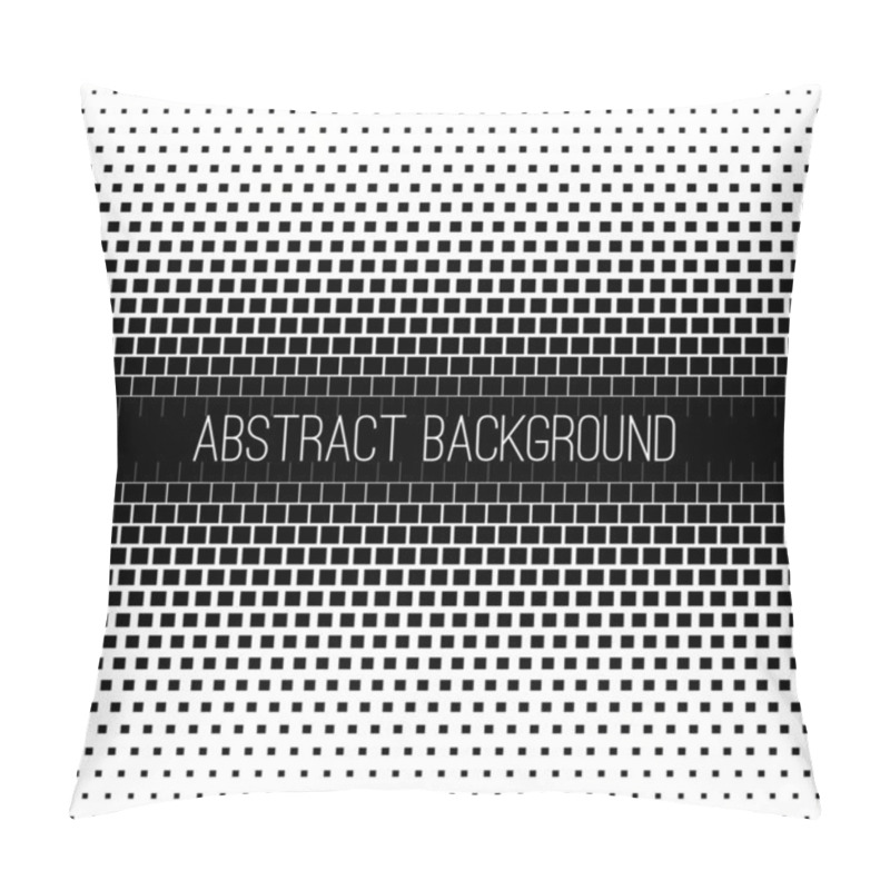 Personality  Abstract Texture With Black Squares On A White Background Pillow Covers