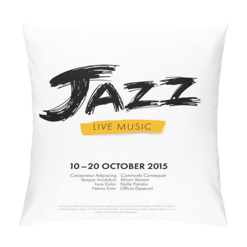 Personality  Jazz Festival - Live Music Pillow Covers