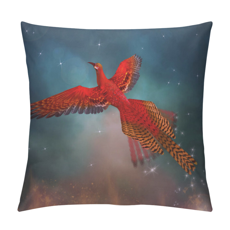 Personality  Phoenix Flies Through The Sky Pillow Covers