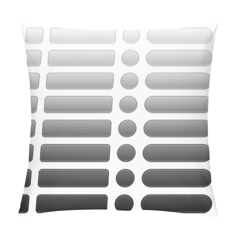 Personality  16 Blank Web 2.0 Button Navigation Panel. Pillow Covers