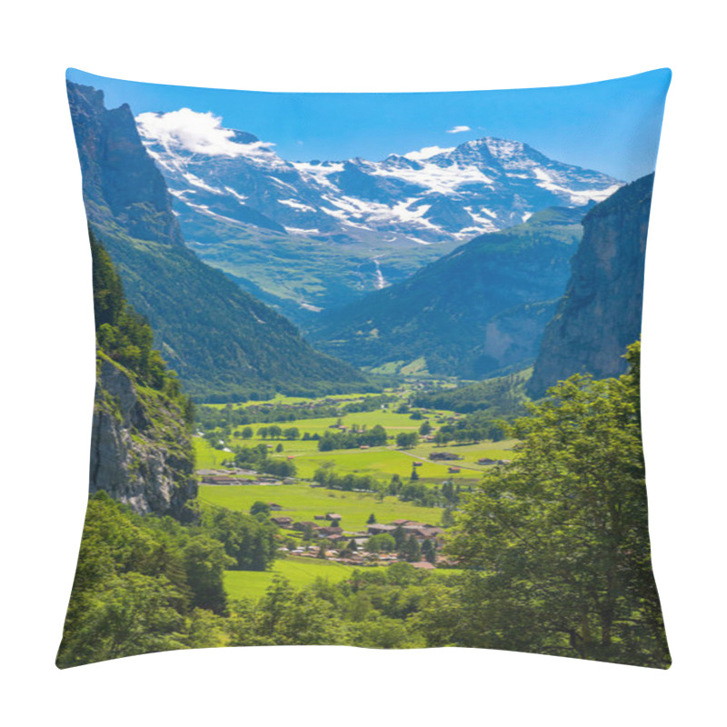 Personality  Mountain Village Lauterbrunnen, Switzerland Pillow Covers