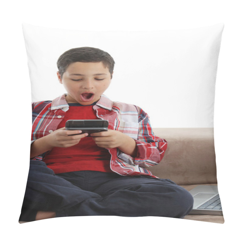 Personality  Boy On White Background Pillow Covers