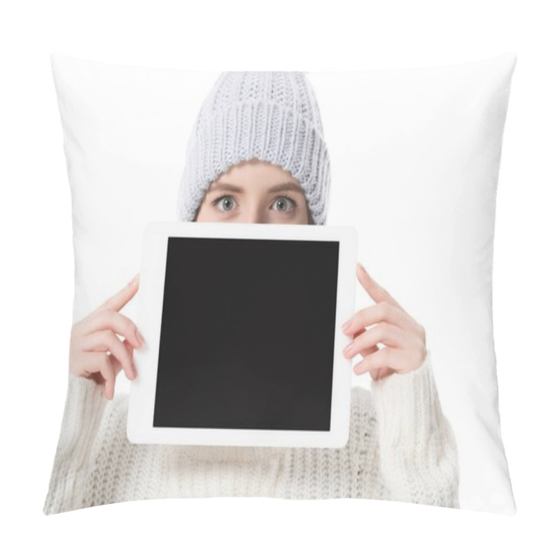 Personality  Digital Tablet With Blank Screen Pillow Covers