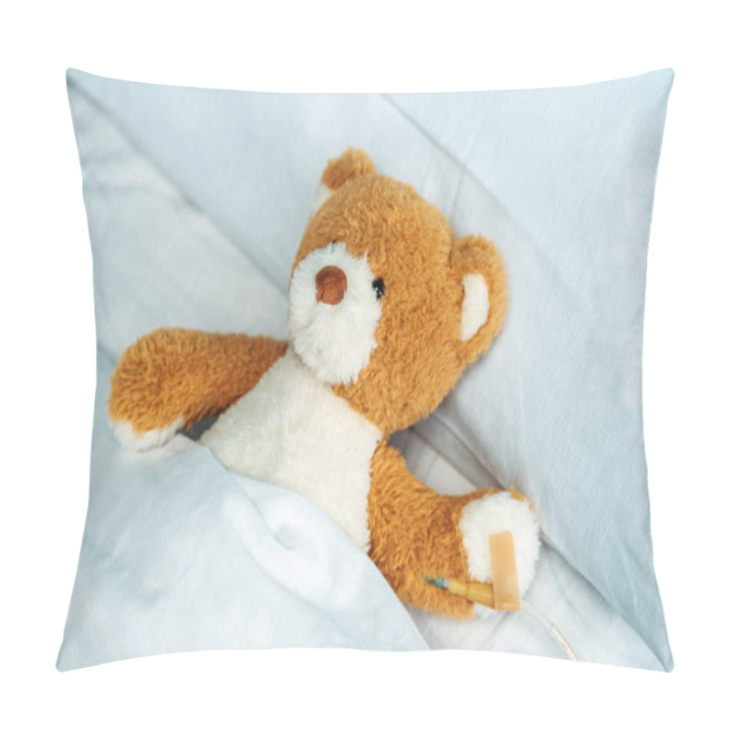 Personality  Teddy Bear In Bed Pillow Covers