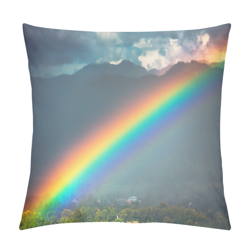 Personality  Rainbow Day Pillow Covers