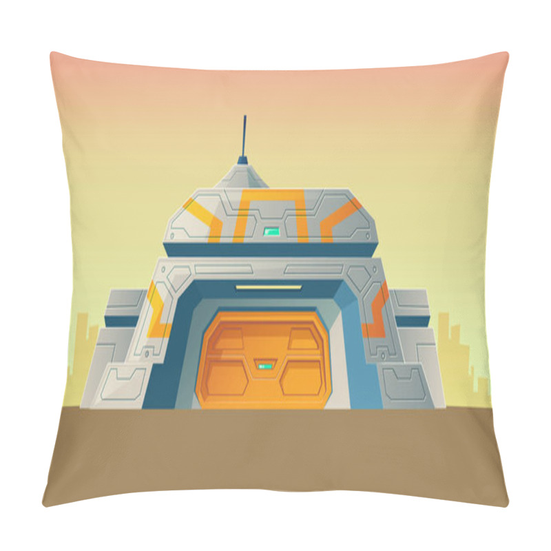 Personality  Vector Cartoon Bunker, Scientific Laboratory For Creation Pillow Covers