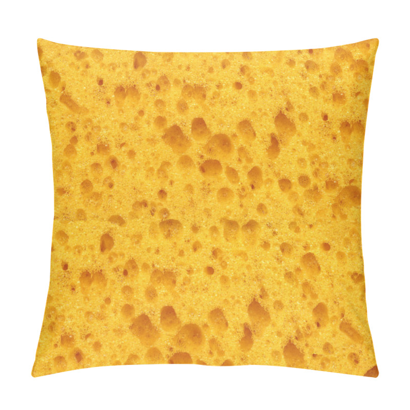 Personality  Seamless Yellow Sponge Texture Background. Pillow Covers