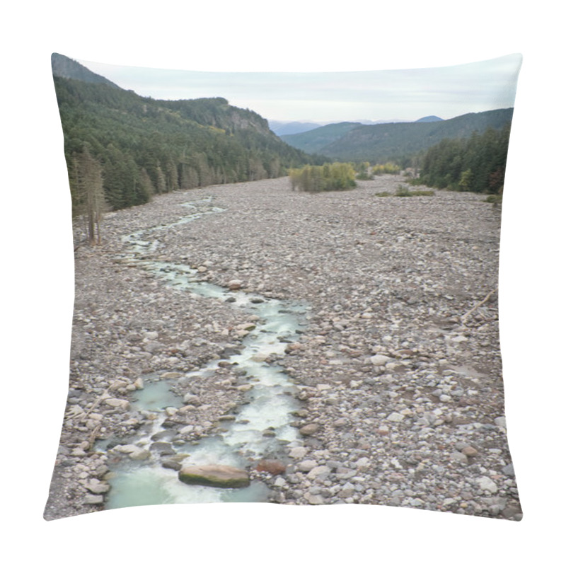 Personality  Nisqually River, Glacial Runoff River In Mount Rainier National Pillow Covers