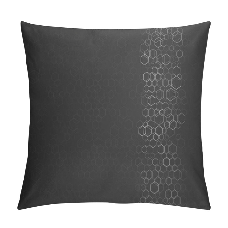 Personality  Hexagonal Outline Abstract Dark Background Pillow Covers