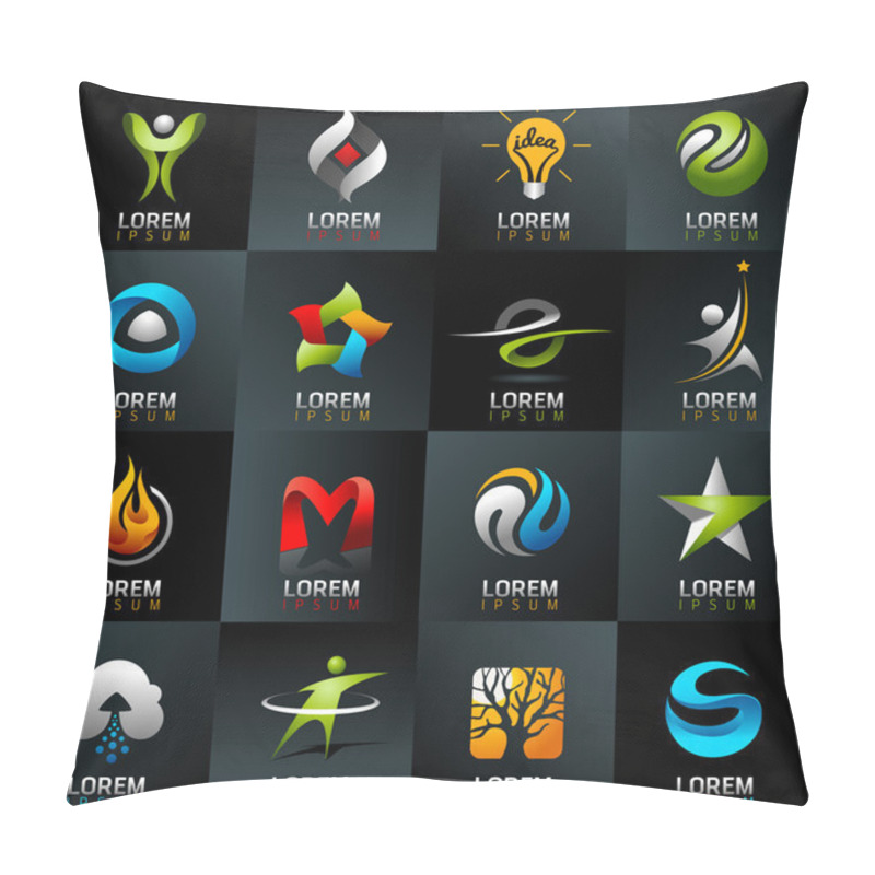 Personality  Logo Elements Pillow Covers