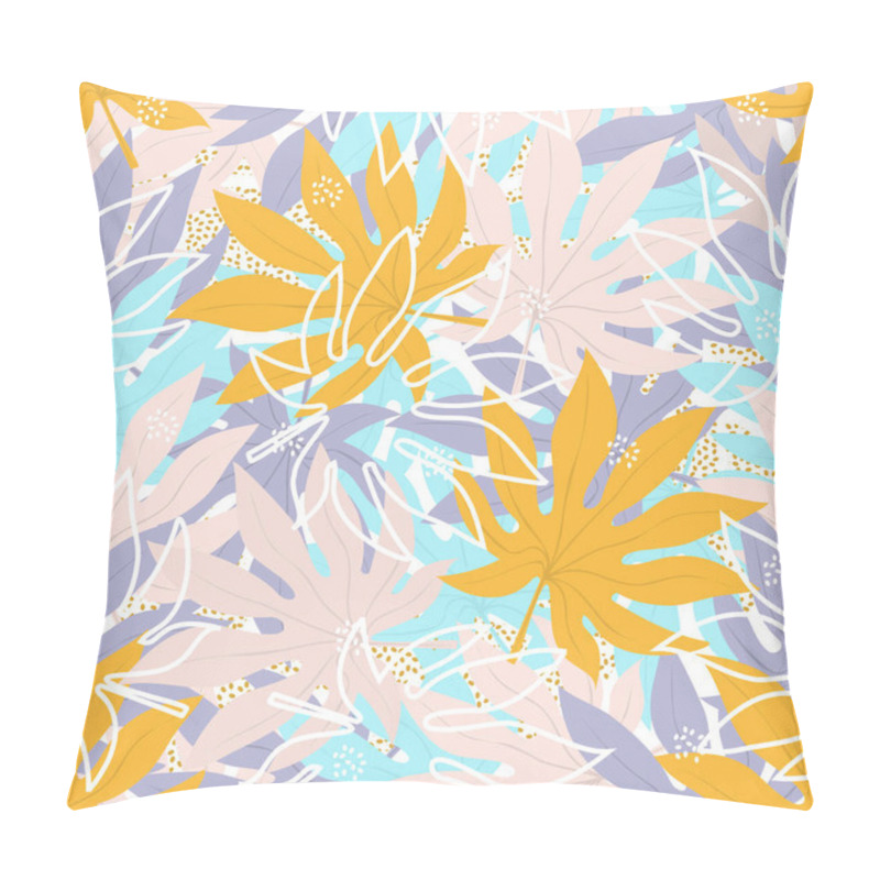 Personality  Seamles Pattern Of Modern Tropical Shapes.Modern Vector Design For Paper, Cover, Fabric, Interior Decoration. Pillow Covers