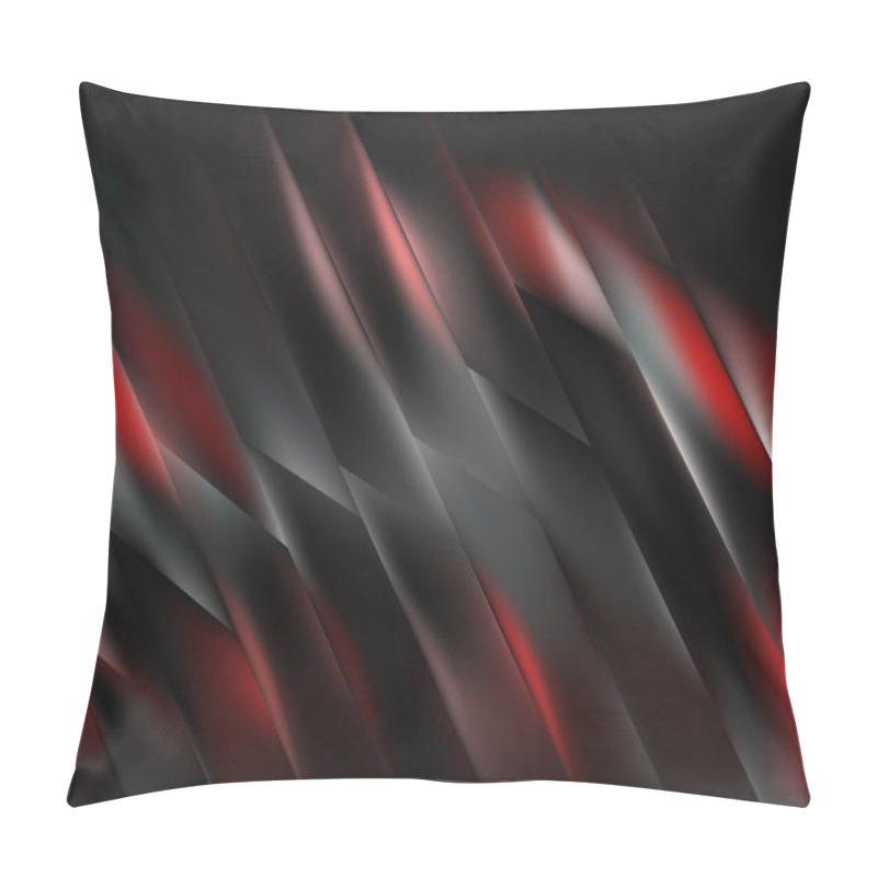 Personality  Abstract Background With Blurred Glass Effect, Template With Motion Texture, Shining Blurred Pattern Randomly On A Dark Background Pillow Covers