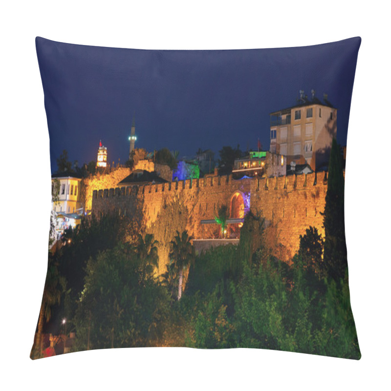 Personality  Old Town Kaleici In Antalya, Turkey At Night Pillow Covers