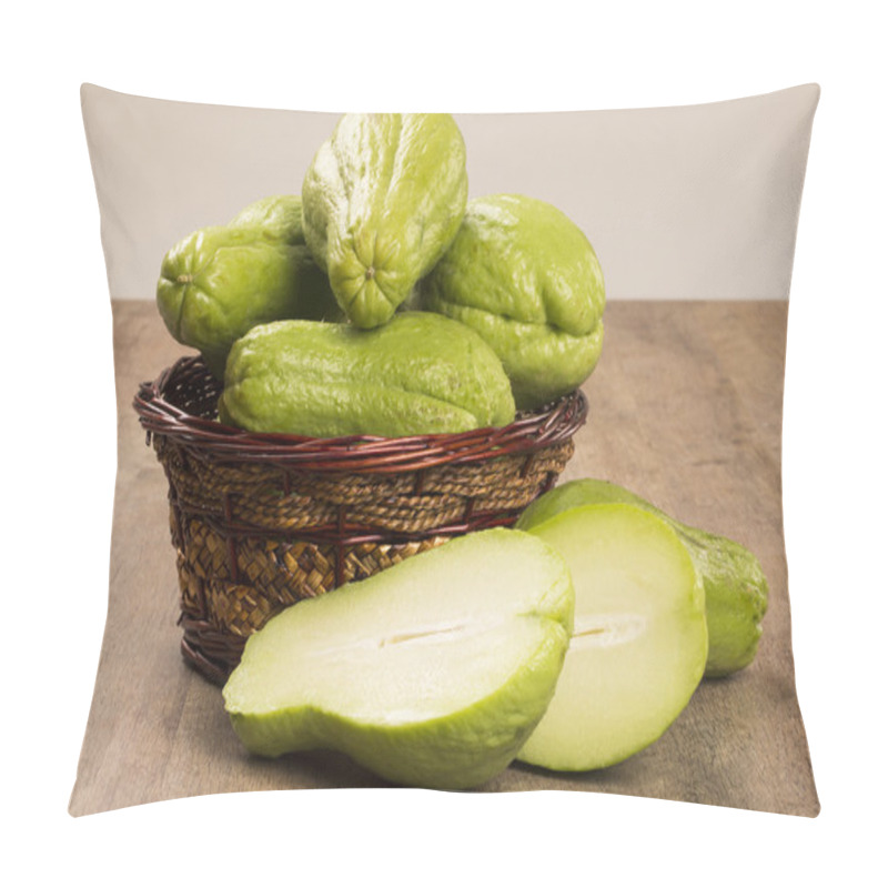 Personality  The Chayote (Sechium Edule) Is A Vegetable Native To South America. Pillow Covers