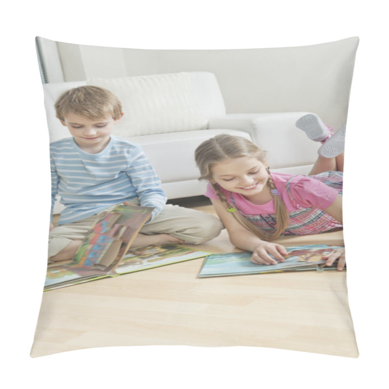 Personality  Siblings Reading Books On Floor  Pillow Covers