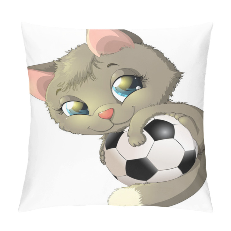 Personality  Kitten And Ball Pillow Covers