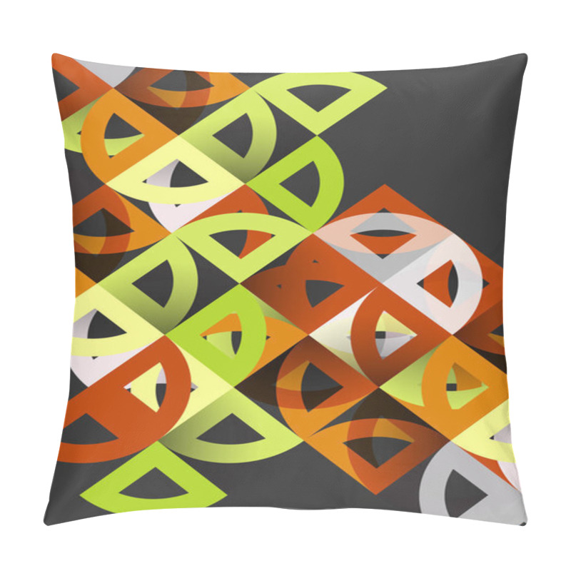 Personality  Cut Paper Circles, Mosaic Mix Geometric Pattern Design Pillow Covers