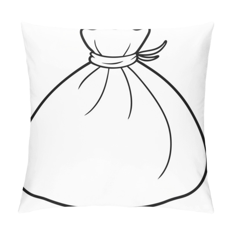 Personality  Clean And Simple Garbage Bag Sketch With Knot Handle Pillow Covers