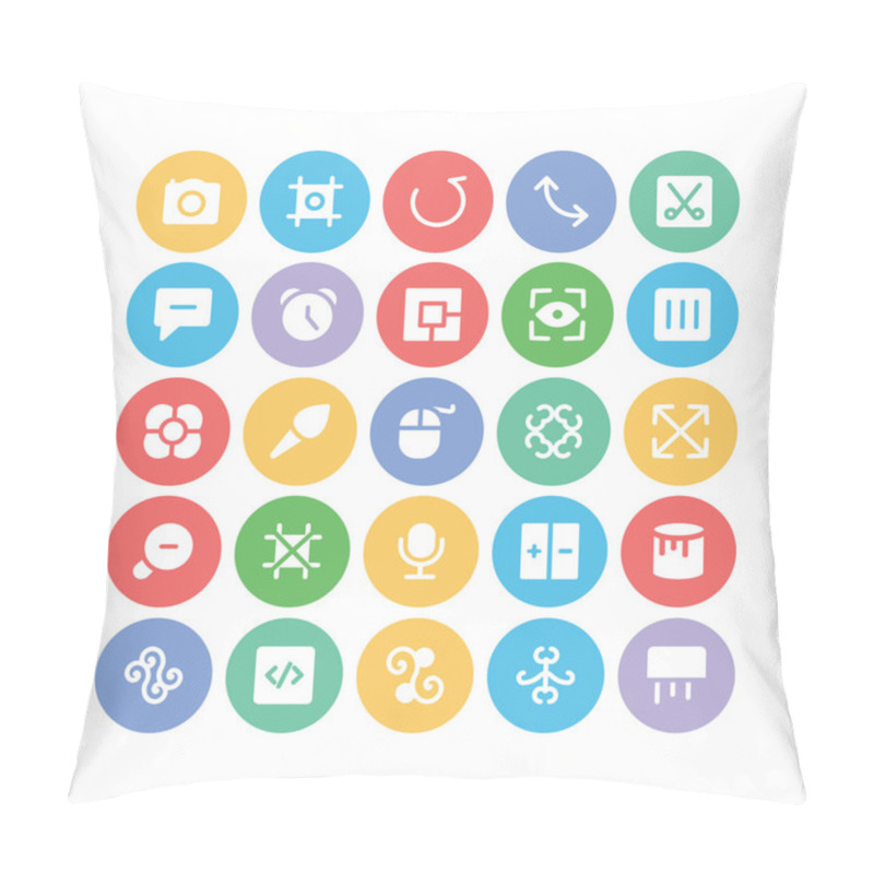 Personality  Design & Development Vector Icons 12 Pillow Covers