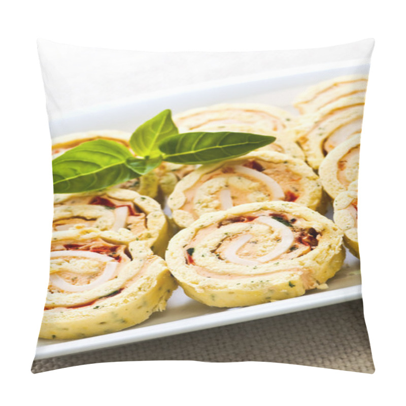 Personality  Mini Sandwich Spiral Roll Appetizers Pillow Covers