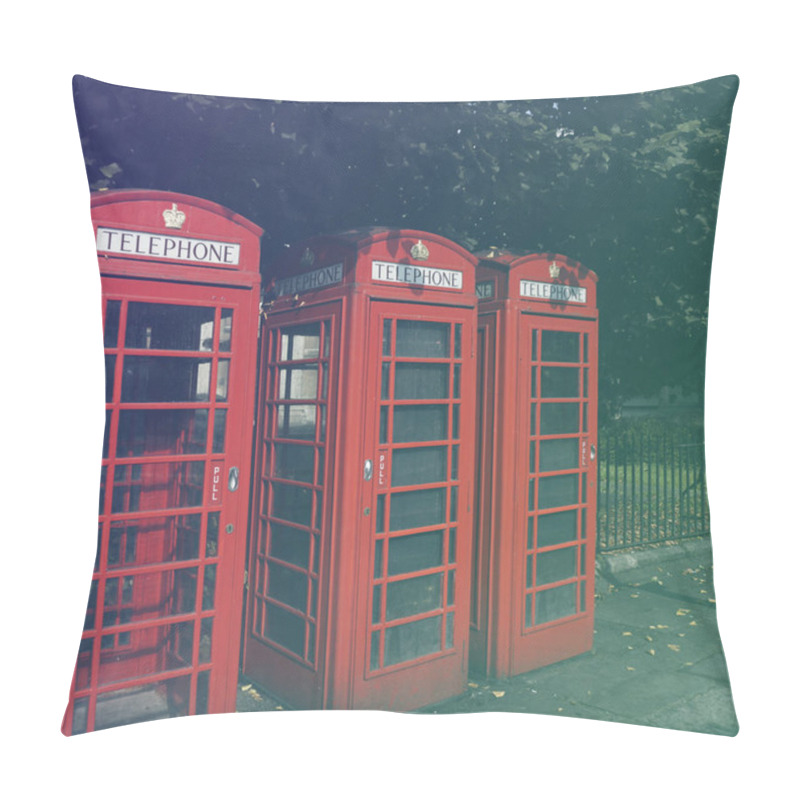 Personality  Telephone Boxes  In British Style Pillow Covers